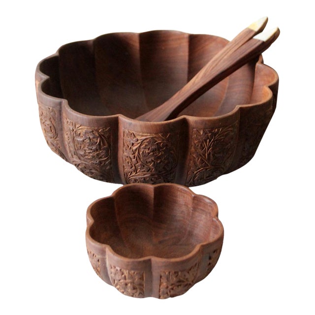 Mid Century Serving Bowl Set For Sale