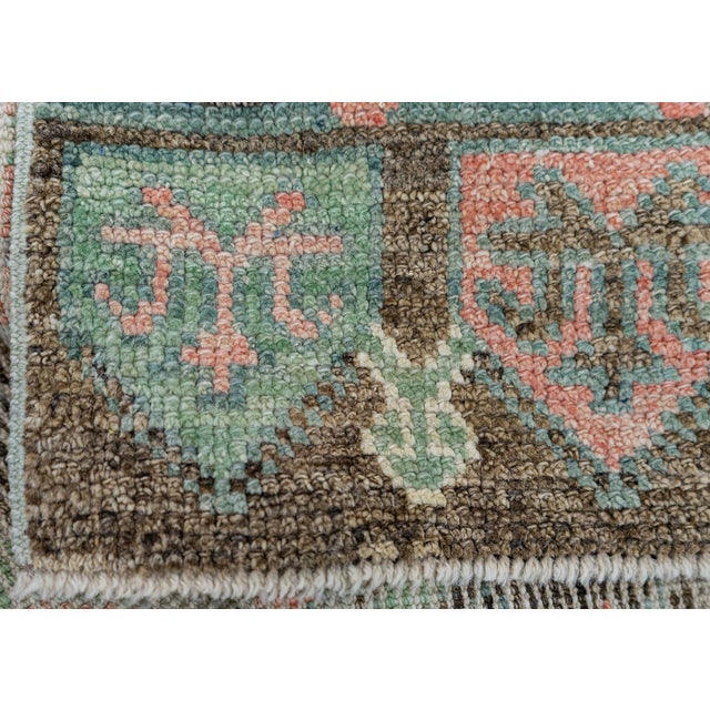 Turkish Oushak Rug 2'10" x 10'6" #20018 For Sale In Houston - Image 6 of 8