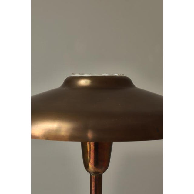 Gold Scandinavian Modern Lyfa Table Lamp from Lyfa, 1940s For Sale - Image 8 of 14