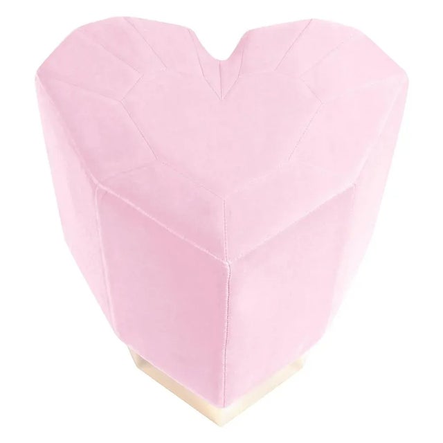 Light Pink Queen Heart Stool by Royal Stranger For Sale - Image 10 of 10