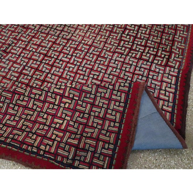 Galerie Shabab Collection Mid-20th Century American Hook Rug For Sale - Image 10 of 11