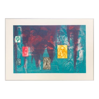 David Salle "Canfield Hatfield 1" Etching, 1989 For Sale