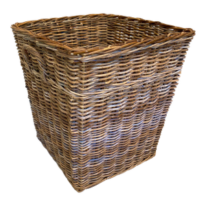French Large Wicker Handled Basket