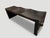 Contemporary Andrianna Shamaris Triple Burnt Teak Wood Wave Bench For Sale - Image 3 of 5