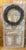 Antique freezer door. Very heavy. Originally a fire door or door for a freezer. Original label on the front of the door....