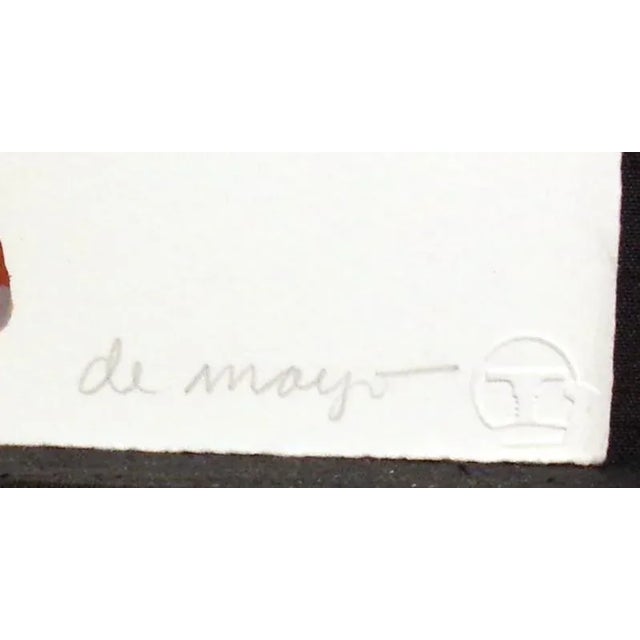 Impressionist Louis De Mayo "Revolutionary Figure" Signed Ltd Ed Serigraph Artwork For Sale - Image 3 of 6