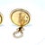 19th Century Victorian 14k Yellow Gold Essex Crystal Reverse Painted Dog Earrings, A Pair For Sale - Image 11 of 11
