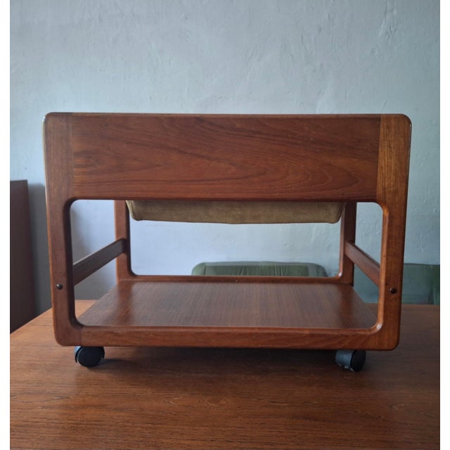 Multifunction Teak Serving Bar Cart from Vildbjerg Møbelfabrik, Denmark, 1960s For Sale - Image 13 of 15