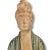 Pair of Mid-Century Chinese Hand-Carved Wooden Guanyin Figures – Painted Polychrome Finish, 23″ For Sale In San Francisco - Image 6 of 13