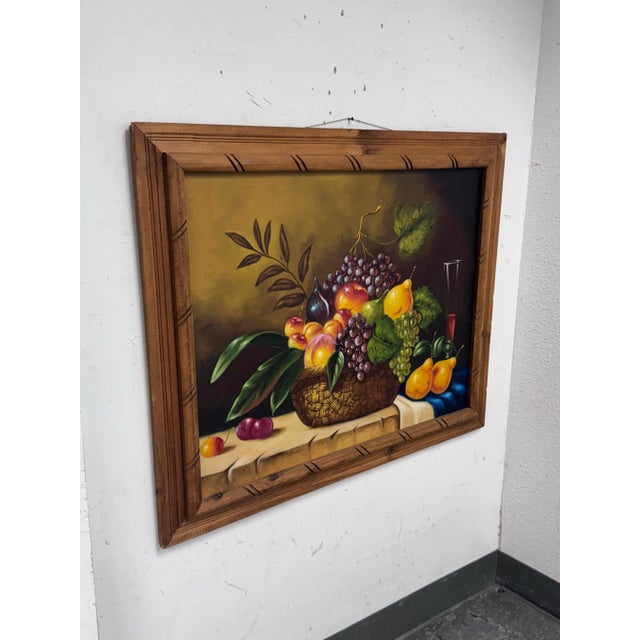 Design Plus Gallery presents a Mdi 20th Century Oil Painting of Still Life. This still life oil painting depicts a...
