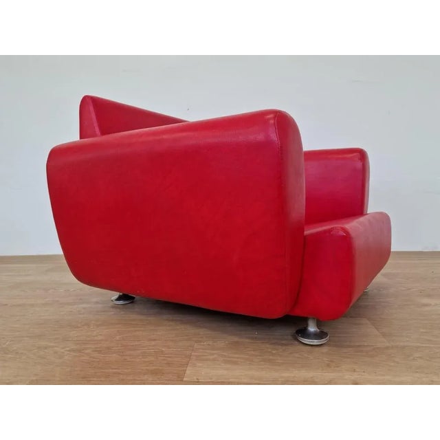 Set of Mid-Century Red Armchairs, 1969 For Sale - Image 6 of 12