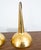 Mid 20th Century Danish Modern Gold Brass Pendant Lights - a Pair Rewired For Sale - Image 4 of 12