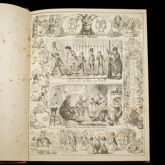 Victorian Antique Punch Book, Almanac Compendium, English, Humour, Illustrated, Victorian For Sale - Image 3 of 12