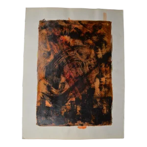 1990s Jean Poulet “The Dead City” Oil, Signed and Titled