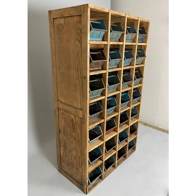 Vintage Industrial Storage Cabinet For Sale - Image 6 of 11