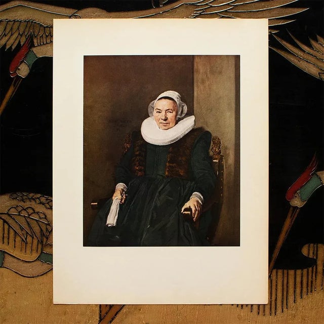 American 1954 After Frans Hals "Vrouw Bodolphe", Vintage Full-Color Print For Sale - Image 3 of 8