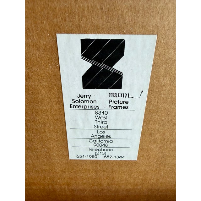 Wood Joan Miro 1983 Galerie Maeght Galleri JMS Exhibition Poster Acrylic Box Frame Jerry Solomon Munn For Sale - Image 7 of 11