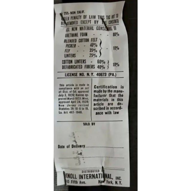 Mid Century Knoll International Brno Tubular Chrome Cantilever Chair - Signed and Dated 1979 For Sale - Image 10 of 12