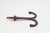 Vintage ceiling mount double arm hook made of cast iron with a black finish and screw top. The original mounting screws...