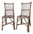 Vintage Italian Bamboo Chairs from Gino & Giada, Set of 2 For Sale