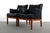 Mid Century Modern Leather Lounge Chairs by Marble in Manner of Risom - a Pair For Sale - Image 13 of 13