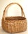 1990s Large Vintage Handwoven Rattan Easter Basket For Sale - Image 5 of 12