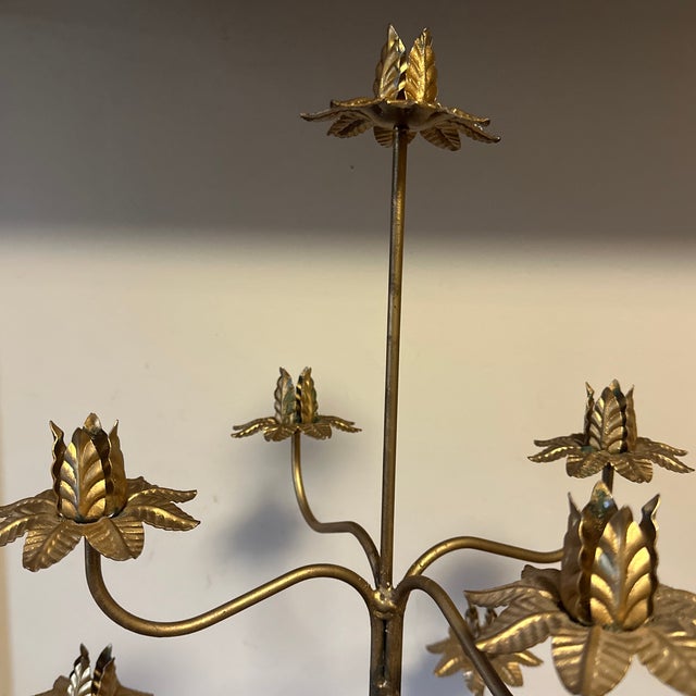 1960s Large Swedish Friendship Candle Tree Candelabra Center Piece in the Manner of Josef Frank For Sale - Image 4 of 7