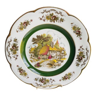 Vintage Ascot Service Plate by Wood and Sons England Decorative Wall Plate For Sale