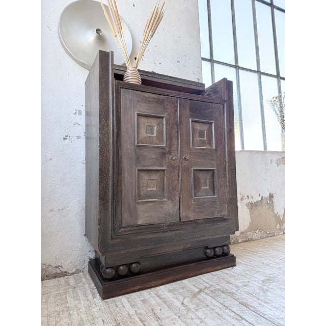 Art Deco Bar Cabinet by Hoffmann Chaleyssin, 1940s For Sale - Image 11 of 18