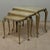 French Set of Three Mid-Century French Louis XV Style Brass and Onyx Nesting Tables For Sale - Image 3 of 18