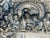 Large Spanish antique silverplate as relief Last Supper, framed.