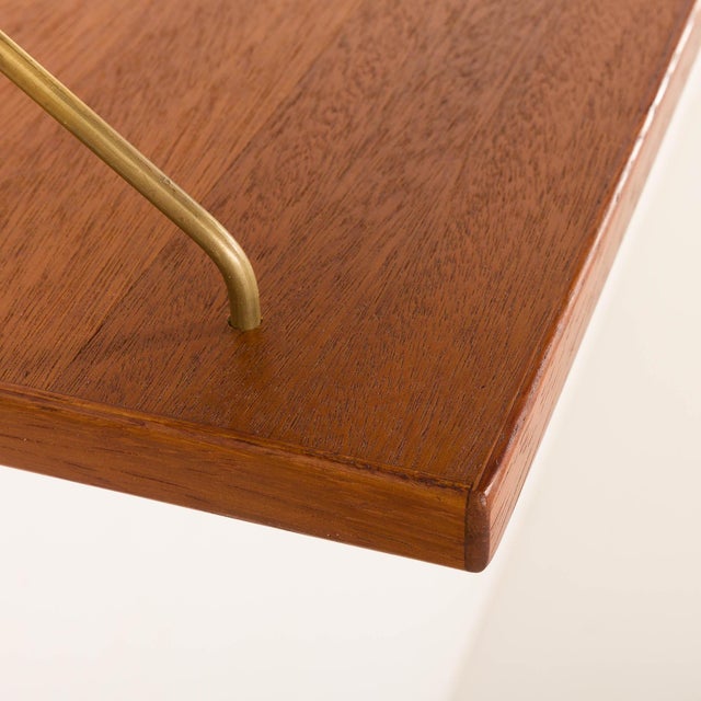 Brown Vintage Danish Teak Floating Shelves, 1960s, Set of 2 For Sale - Image 8 of 9