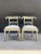 English 1990s Vintage Anglo Indian Floral Embossed Rams Head Dowry Chairs - a Pair For Sale - Image 3 of 11