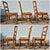 Brown Late 20th Century Pierre Deux French Country Style Ladder Back Rush Seat Chairs, Set of 5 For Sale - Image 8 of 13