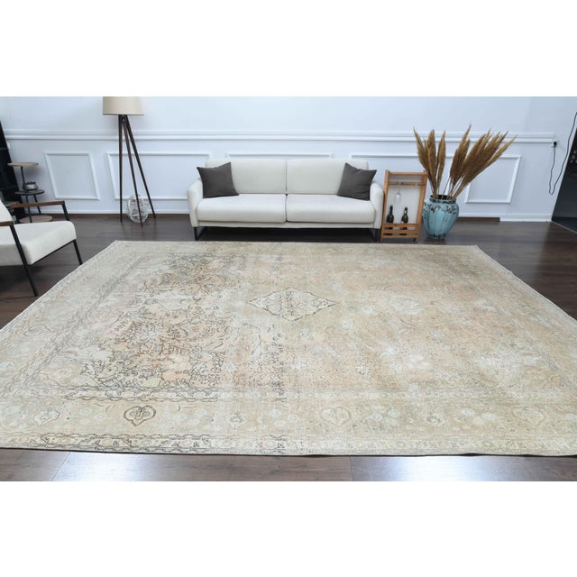 Vintage Persian Hand-Knotted area rug is a semi-antique vintage area rug. The '70s Eastern region of Anatolian's unique...
