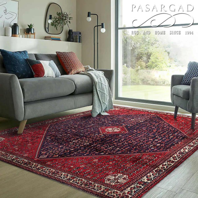 Pasargad DC Fine Hand Knotted Persian Abadeh Rug For Sale - Image 4 of 4