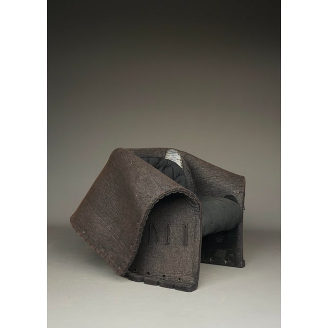 Cassina 1980s. Designed by Gaetano Pesce in the 1980s this is a rare early low back edition feltri (felt) chair which was...