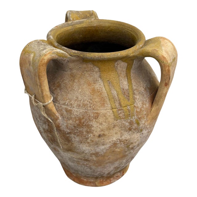 Small W Drip Olive Color 3 Handle Calabrese Pots For Sale