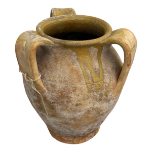 Small W Drip Olive Color 3 Handle Calabrese Pots