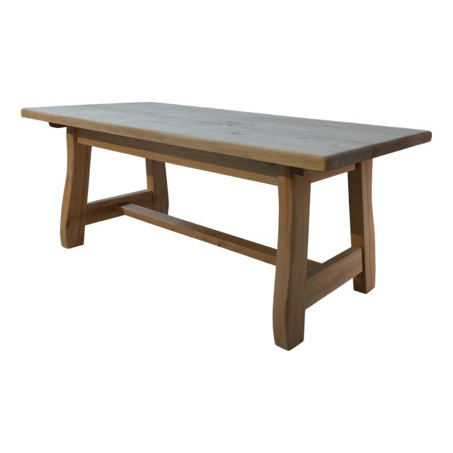 Elm Dining Room Table, 1960s For Sale