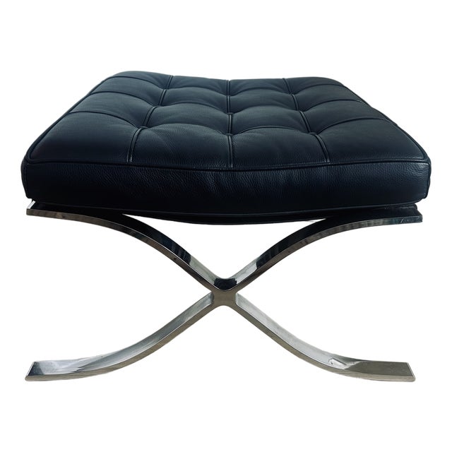 Mies Van Der Rohe for Knoll Barcelona Ottoman Mid Century Modern Bauhaus For Sale