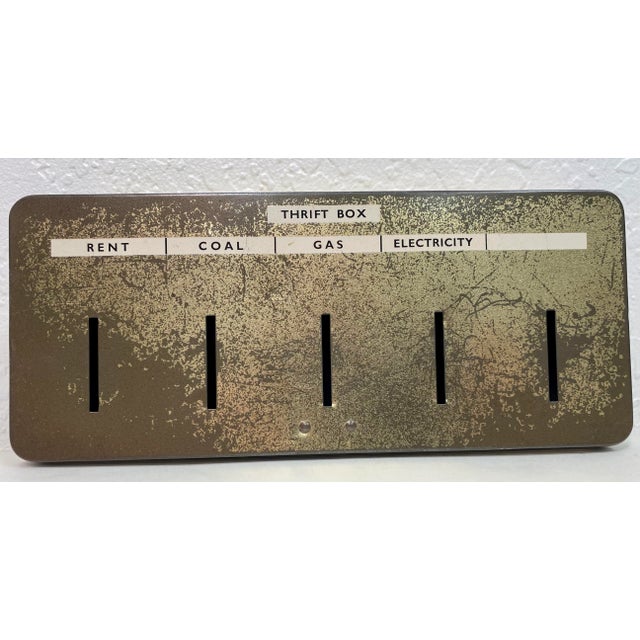 English Vintage Metal " Box" Money Box From England. For Sale - Image 3 of 10