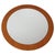 Scandinavian Round Wall Mirror in Oak, Denmark, 1970s For Sale - Image 11 of 11