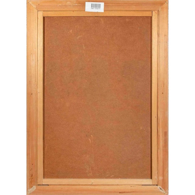 Vrbova Miloslava Prof. Zinkovy, Pierot in the Dressing Room, Oil on Canvas, Mid-20th Century For Sale - Image 3 of 4