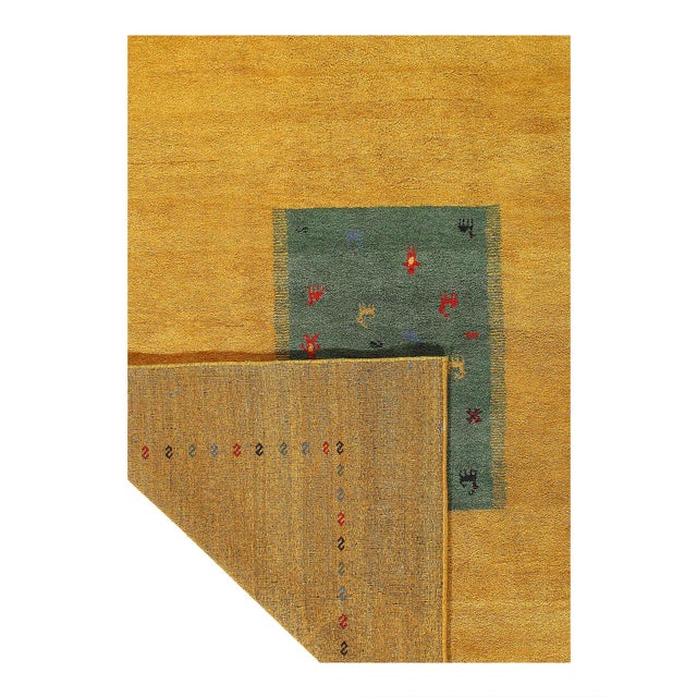 Traditional Pasargad DC Fine Hand Knotted Gabbeh Rug For Sale - Image 3 of 3