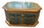 Mid 20th Century Italian Florentine Style Teal & Gold Gilt Jewelry Chest - Made in Japan For Sale