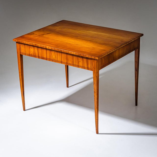 Biedermeier Table in Cherrywood, 1820 For Sale - Image 4 of 10