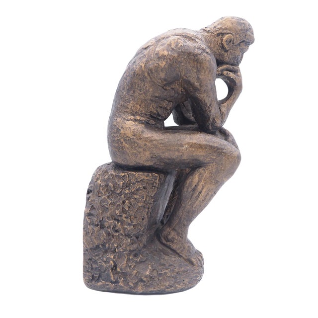 Austin Productions Austin Productions "The Thinker" Sculpture, Signed 1961 For Sale - Image 4 of 6