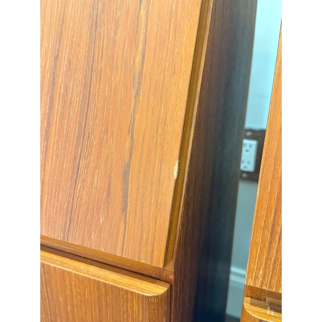 Vintage Danish Modern Teak Nightstands – Pair by Nordisk Andels-Eksport (Denmark), A Pair For Sale - Image 12 of 17