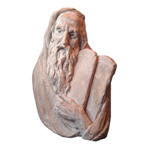 Vintage 1967 Arnold Bergier Moses Ten Commandments Sculpture Austin Productions MCM Bust